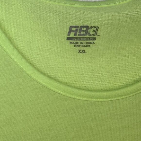 RB3 Active Men’s Sleeveless Performance Athletic Tank Neon Green Size XXL New! - Picture 2 of 8